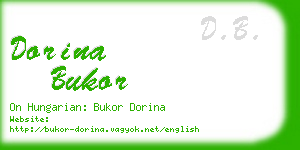 dorina bukor business card